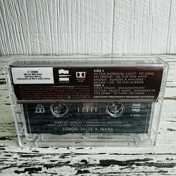 Yanni 1999 Love Songs Cassette Tape Contemporary New Age Pop Vintage Greek - Picture 6 of 6